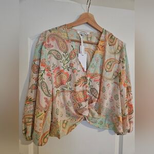 Pastel Floral Chiffon Two-Piece Vacation Set